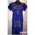 style By Me Puebla Tehucan Art Culture Tradition Hand Embroidered BelenMosqueda Dresses blues colors1