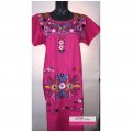 style By Me Puebla Tehucan Art Culture Tradition Hand Embroidered BelenMosqueda Dresses pink colors2