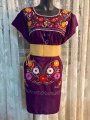 style By Me Puebla Tehucan Art Culture Tradition Hand Embroidered BelenMosqueda Dresses purple