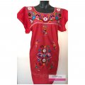 style By Me Puebla Tehucan Art Culture Tradition Hand Embroidered BelenMosqueda Dresses red colors2