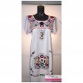 style By Me Puebla Tehucan Art Culture Tradition Hand Embroidered BelenMosqueda Dresses white colors 4