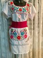 style By Me Puebla Tehucan Art Culture Tradition Hand Embroidered BelenMosqueda Dresses white colors
