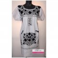 style By Me Puebla Tehucan Art Culture Tradition Hand Embroidered BelenMosqueda Dresses white with black 3