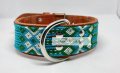 large dog collar full knited Style by Me toronto Belen Mosqueda Mexican Art in Canada Handmade dog 002