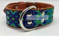 medium dog collar full knited Style by Me toronto Belen Mosqueda Mexican Art in Canada Handmade dog 007