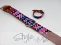 medium dog collar full knited Style by Me toronto Belen Mosqueda Mexican Art in Canada Handmade dog 011 (2)