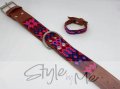 medium dog collar full knited Style by Me toronto Belen Mosqueda Mexican Art in Canada Handmade dog 012