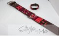 medium dog collar full knited Style by Me toronto Belen Mosqueda Mexican Art in Canada Handmade dog 04