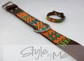 medium dog collar full knited Style by Me toronto Belen Mosqueda Mexican Art in Canada Handmade dog 06