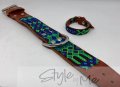 medium dog collar full knited Style by Me toronto Belen Mosqueda Mexican Art in Canada Handmade dog 07