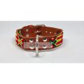 small dog collar full knited Style by Me toronto Belen Mosqueda Mexican Art in Canada Handmade dog 005
