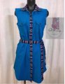 belen stylebyme toronto Guatemalan Dress color blue handmade