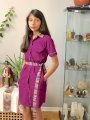 belen stylebyme toronto Guatemalan purple Dress handmade artisanal